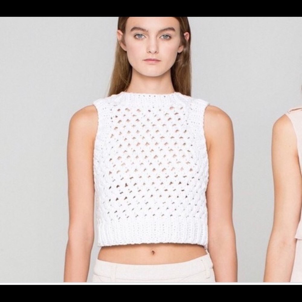 ALC cropped tank sweater